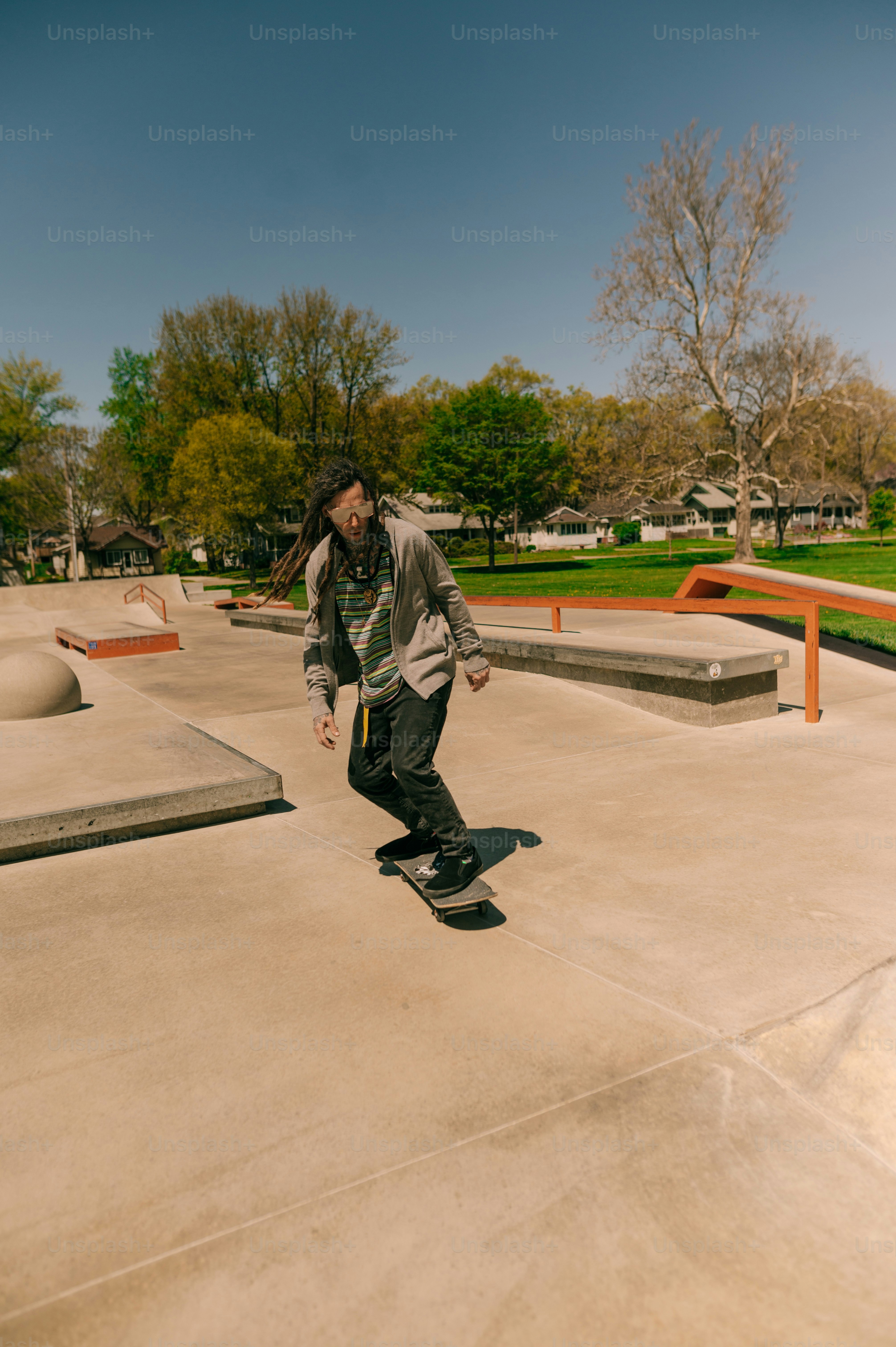 a man riding a skateboard down the side of a ramp