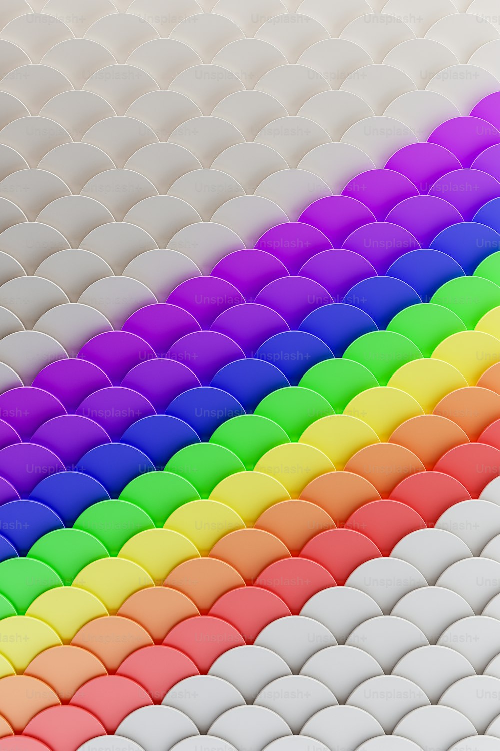 um fundo multicolorido de formas onduladas