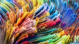 a close up of a multicolored pattern of paper