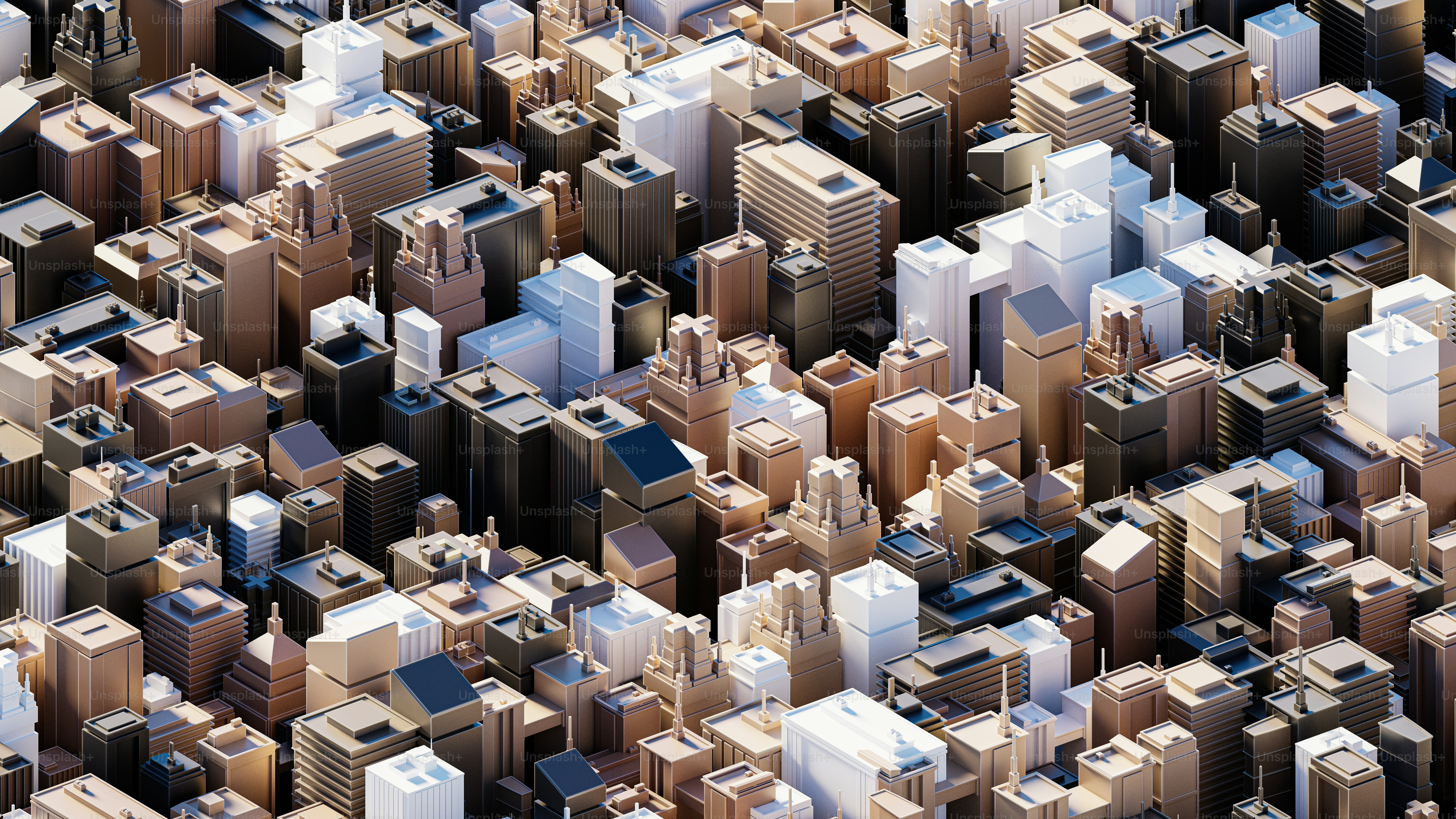 uma vista aérea de uma cidade com edifícios altos