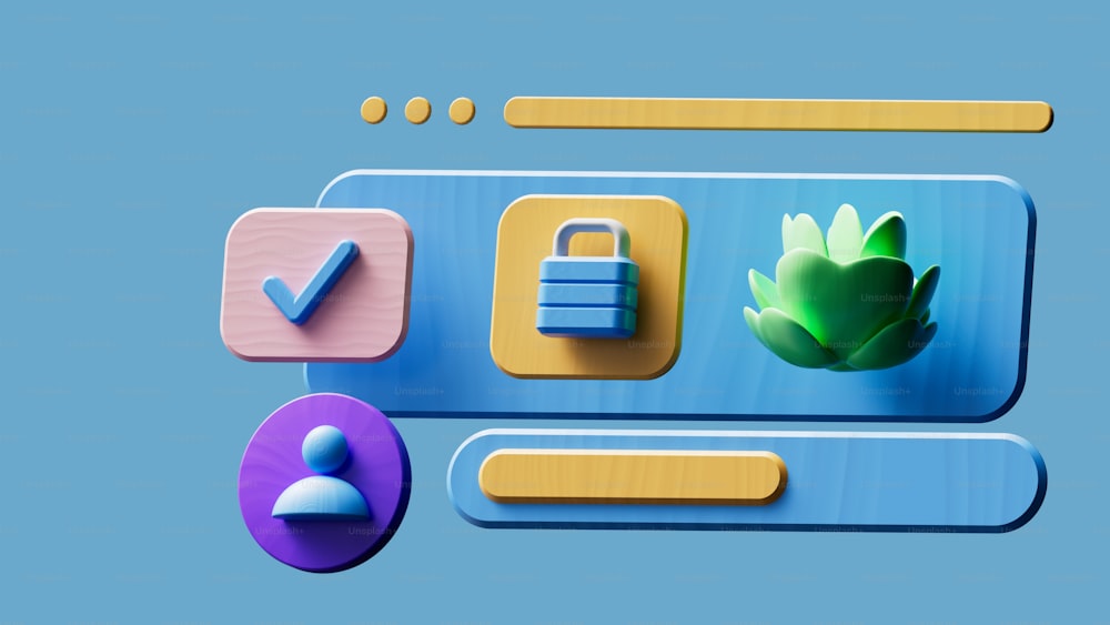 uma tela de computador com ícones diferentes