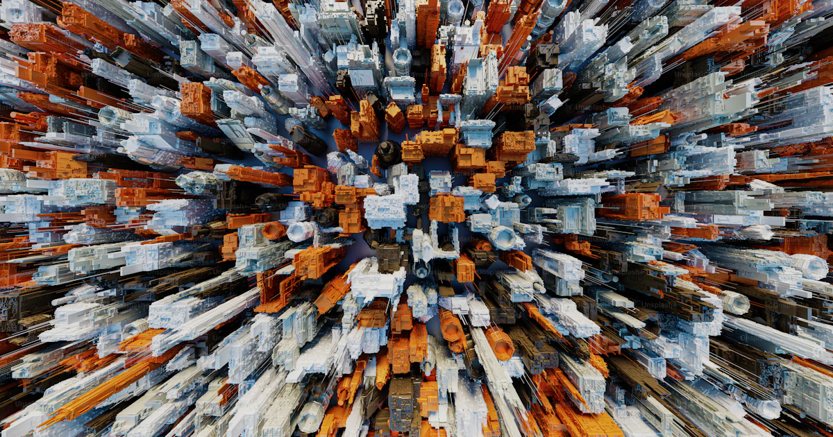 Many Object Picture An abstract image of many different colored objects photo – Wallpaper ...