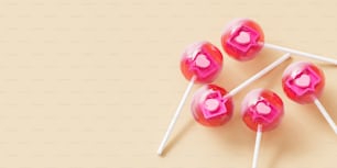 a group of lollipops sitting on top of each other