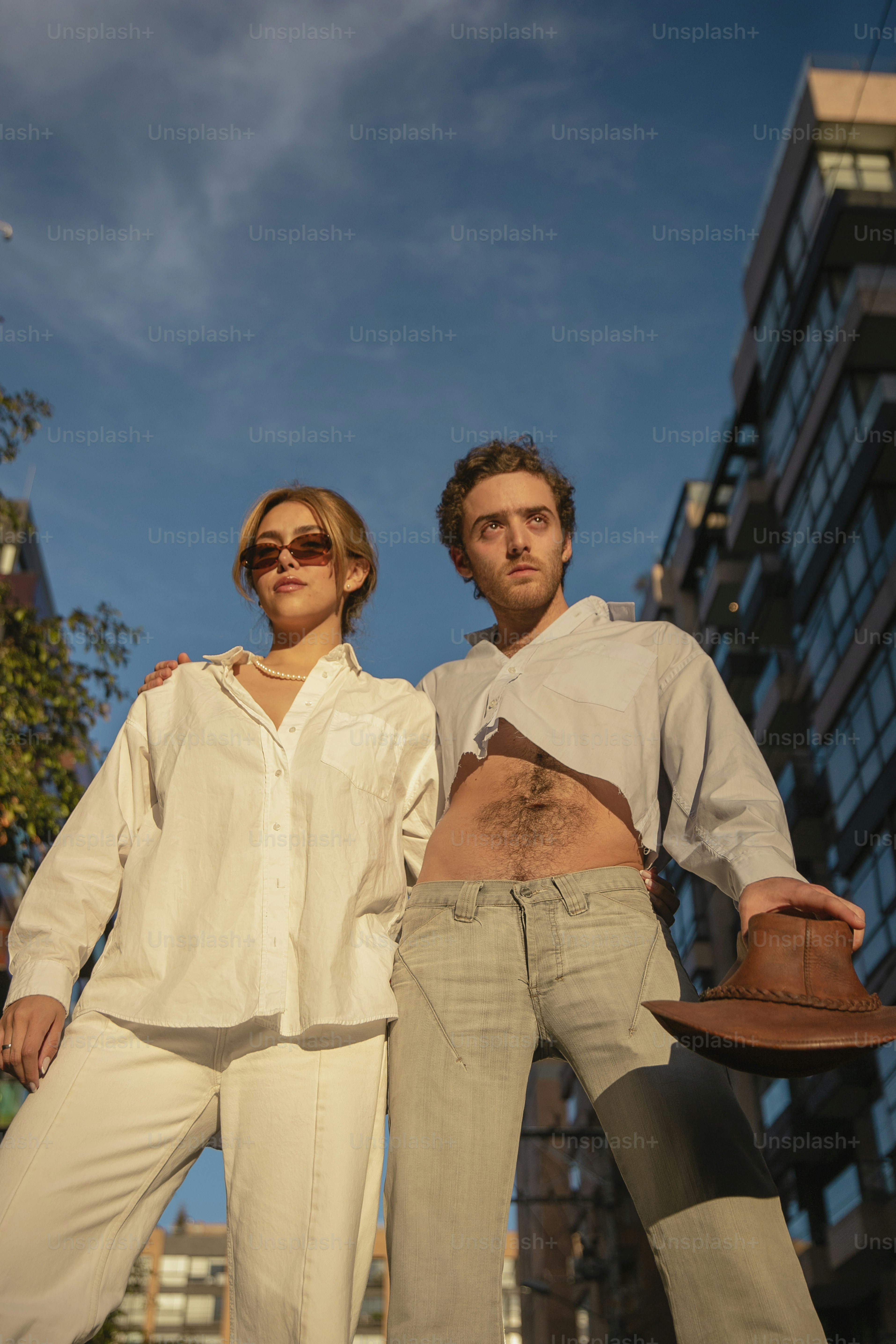 a man and a woman standing next to each other