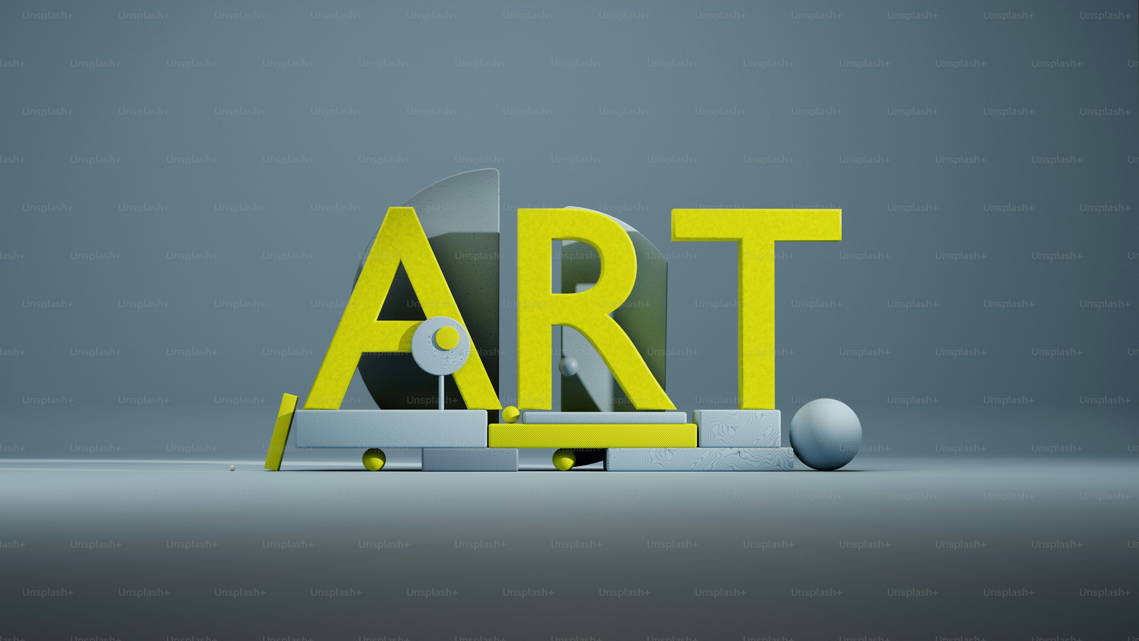 the word art is cut out of a piece of paper