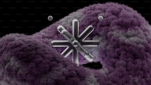 Una imagen generada por computadora de una sustancia púrpura