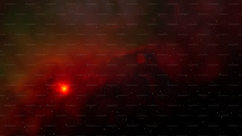 an image of a red star in the sky
