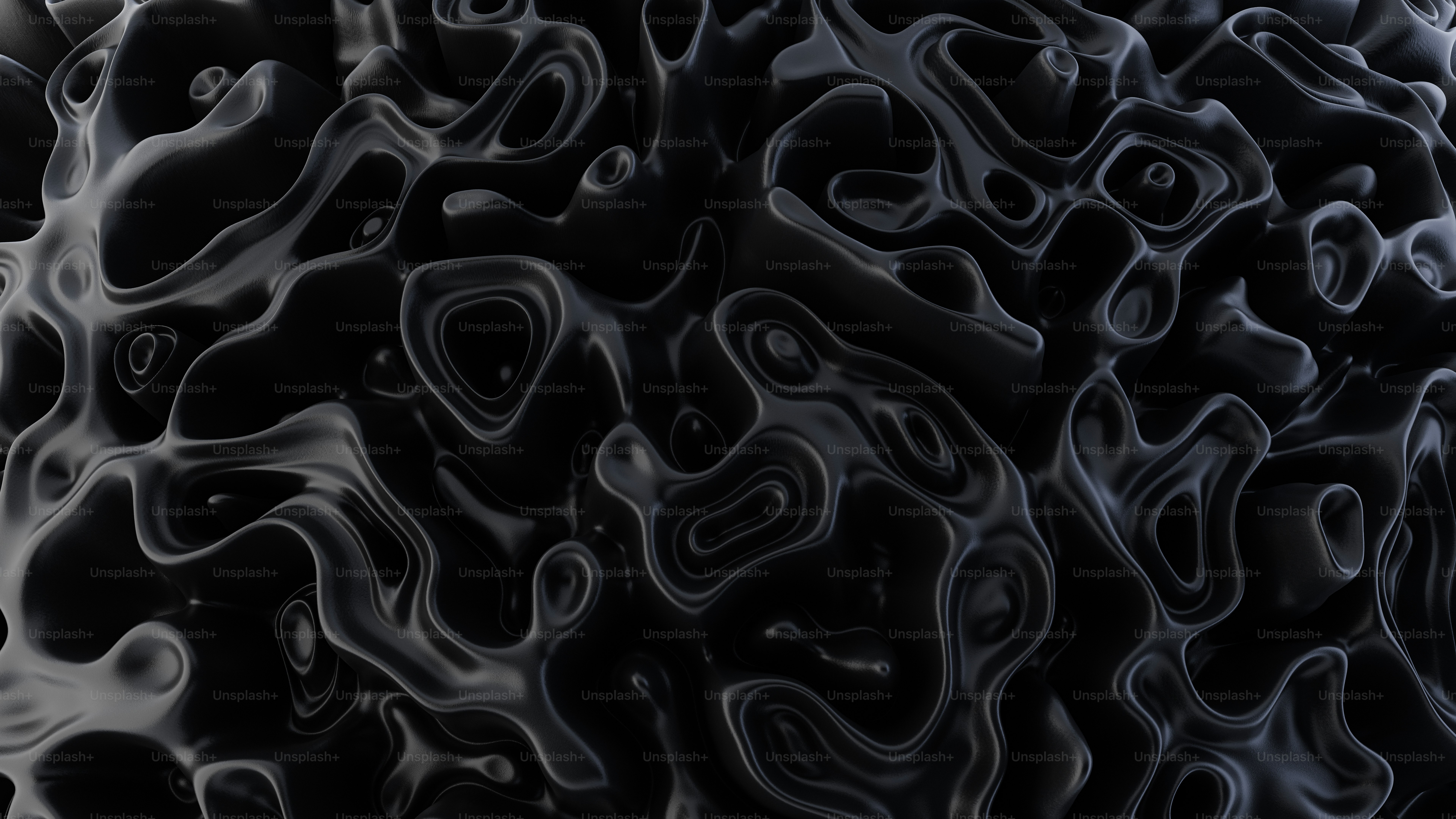 3D abstract wallpaper in dark mode, 8K resolution.