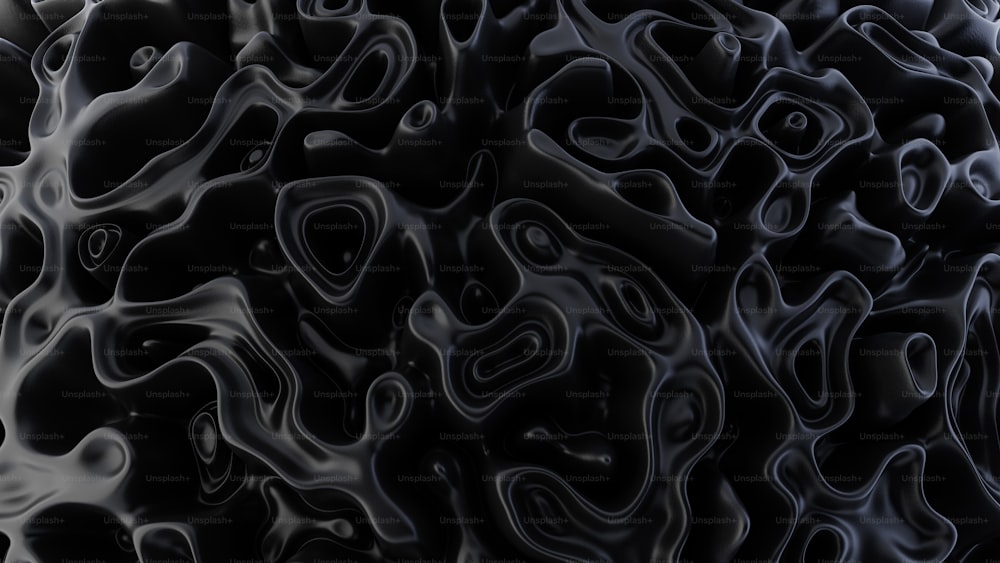 Un fondo abstracto en blanco y negro con líneas onduladas