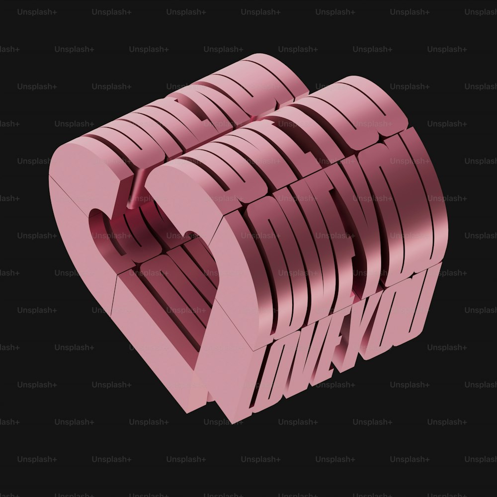 um objeto rosa que parece ser feito de plástico