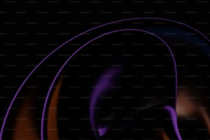 a black background with purple and orange curves