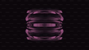 a black background with a purple pattern on it