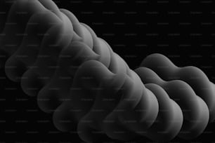 波状の物体の白黒写真