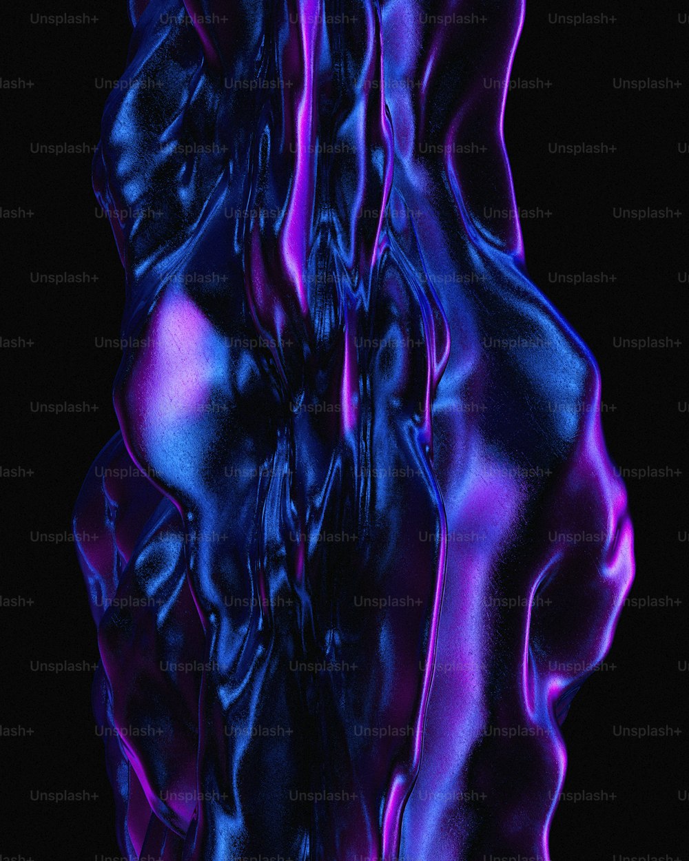 a black background with purple and blue colors