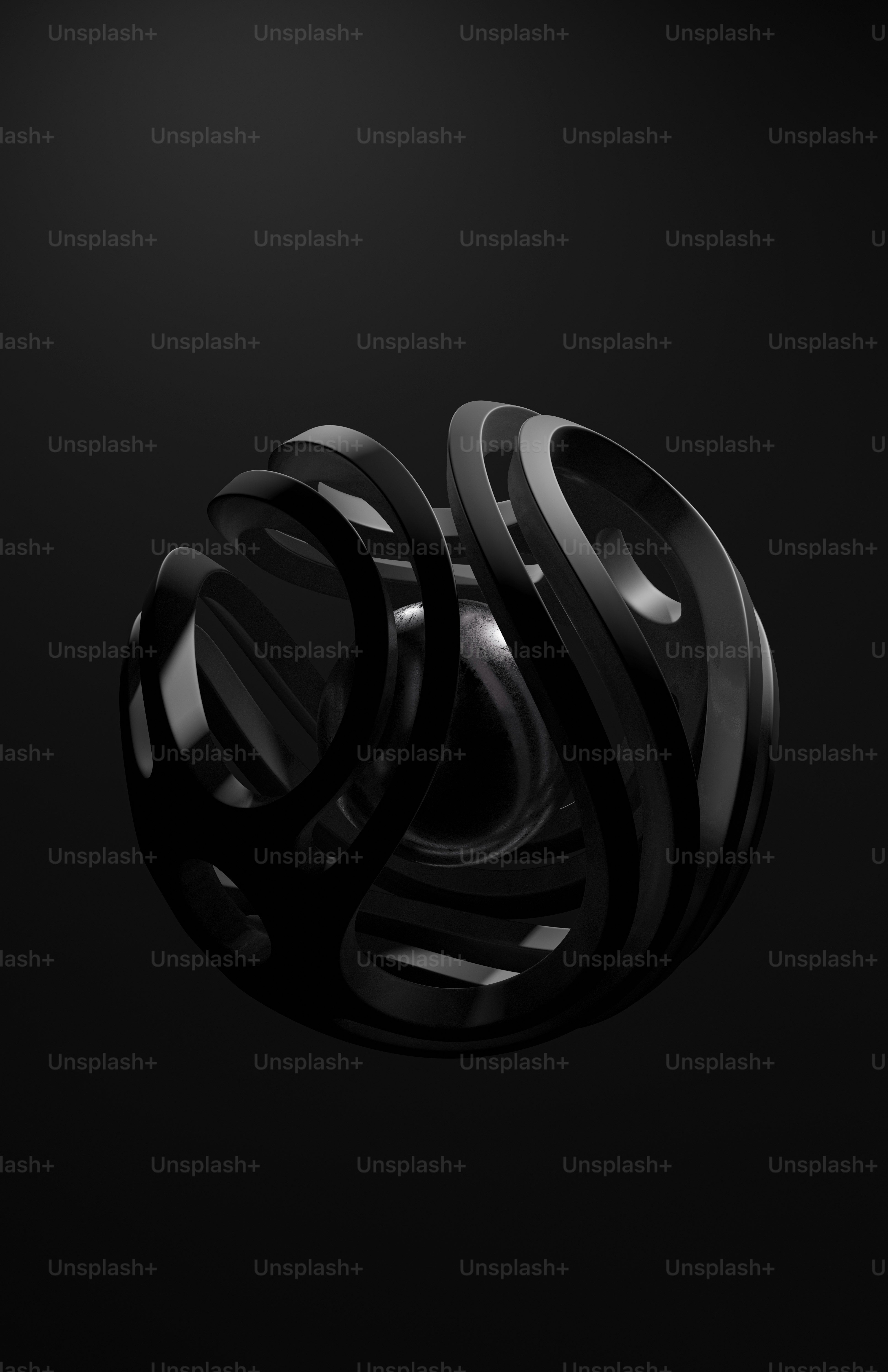 uma foto em preto e branco de alguns anéis