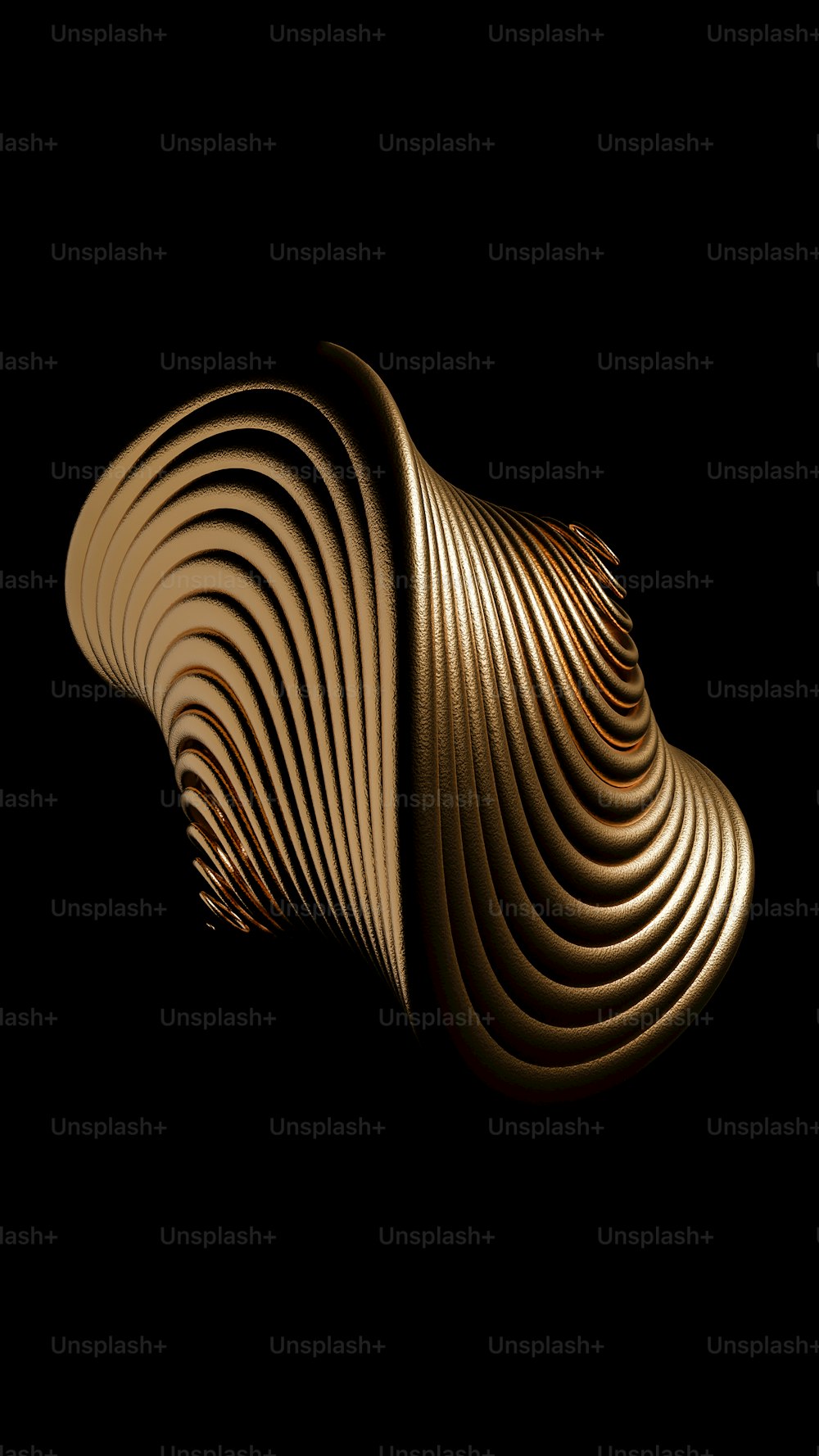 a black background with a gold wavy pattern