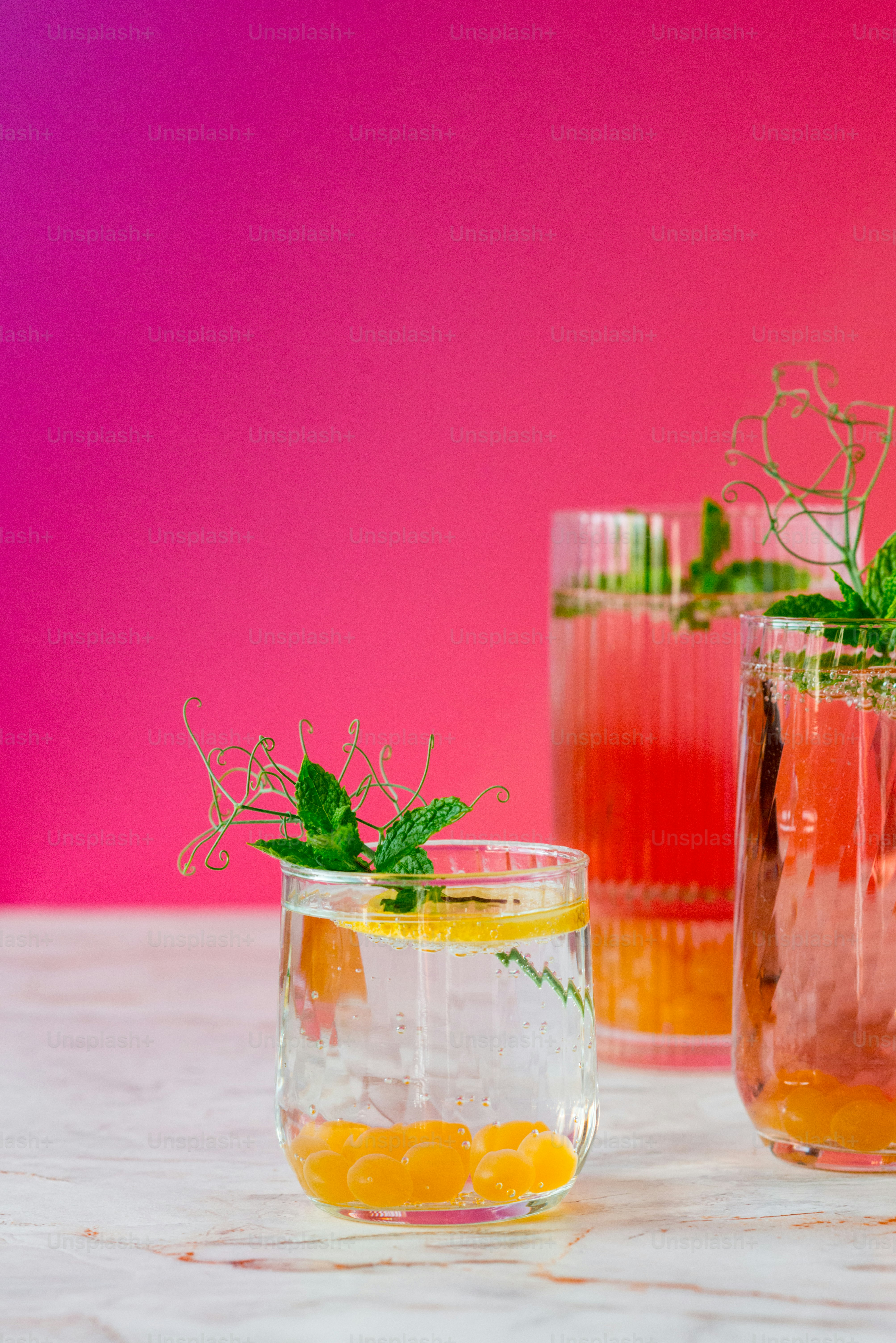 three-glasses-filled-with-different-types-of-drinks-photo-mocktail