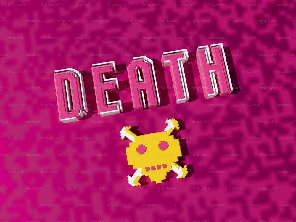 Ein computergeneriertes Bild des Wortes Tod
