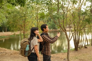 a man and a woman standing next to each other