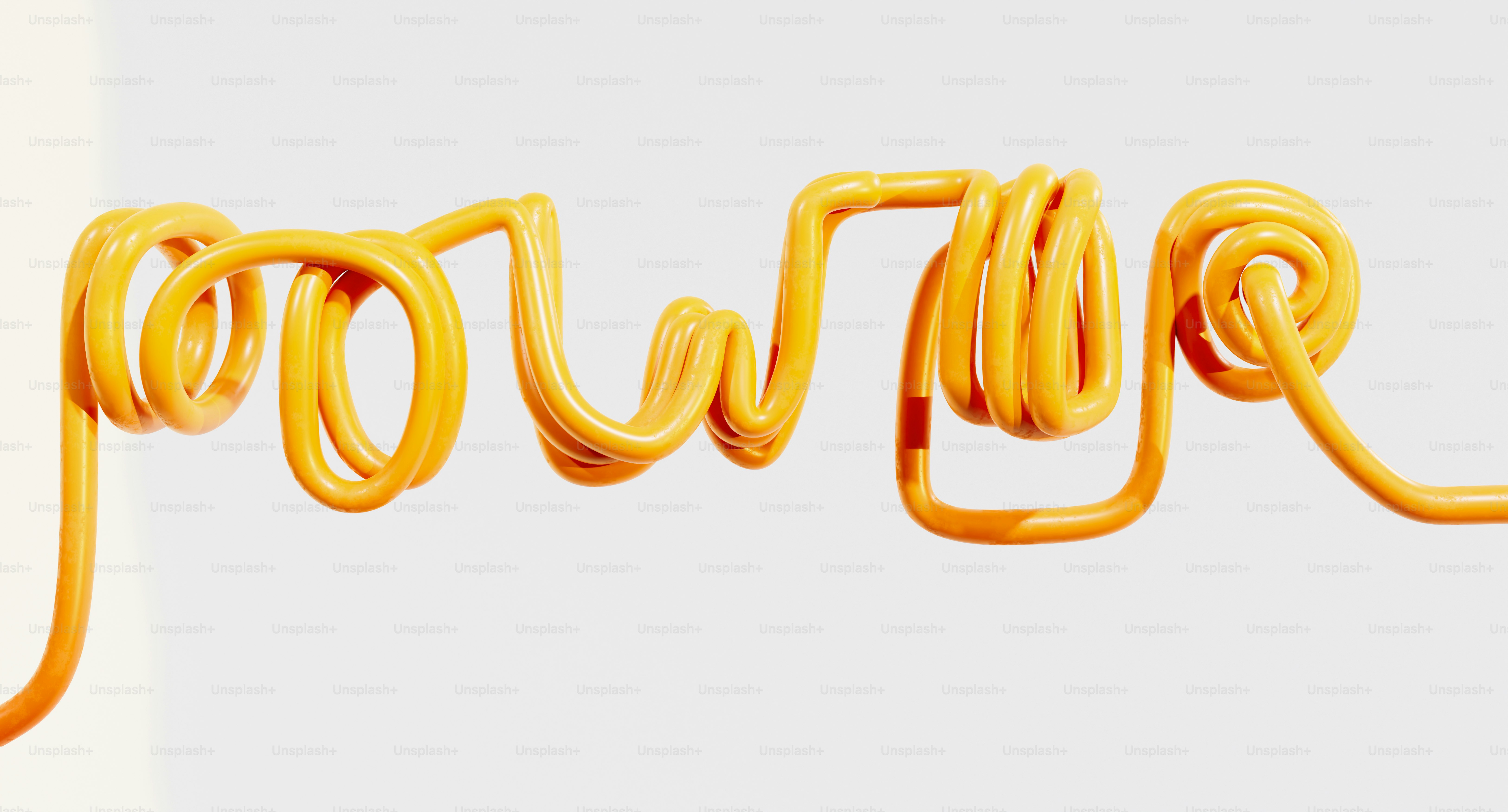 a close up of a yellow object with a white background