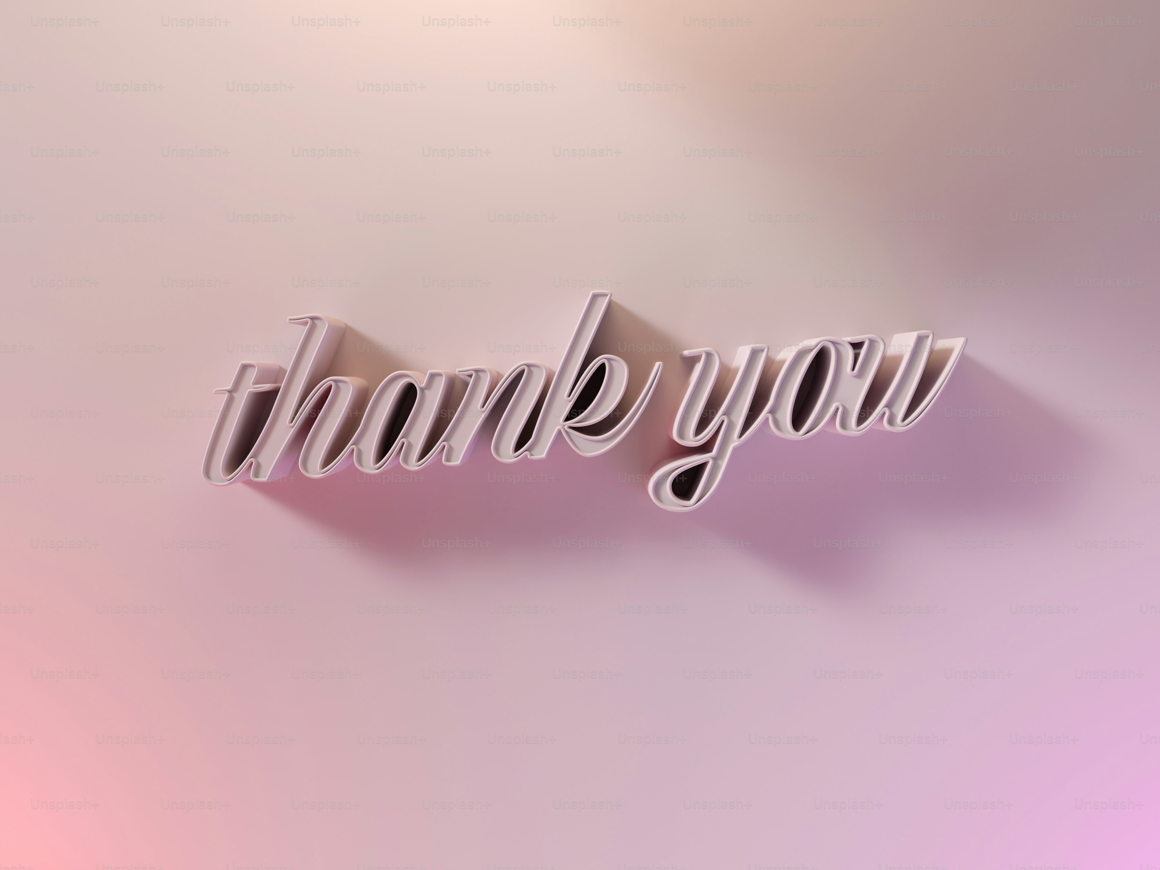 the word thank is cut out of paper