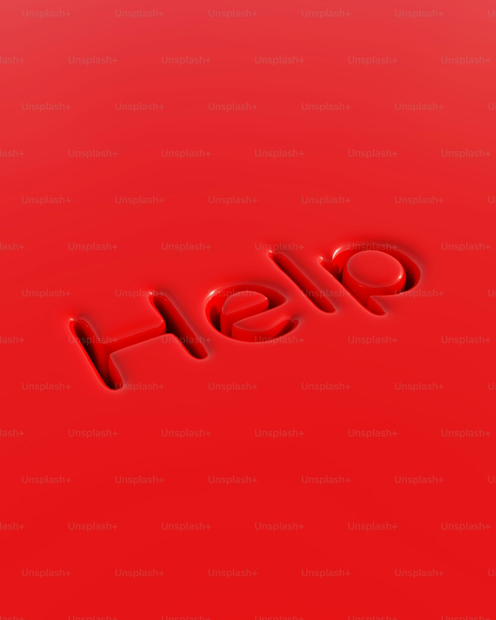 a red background with the word hello spelled out