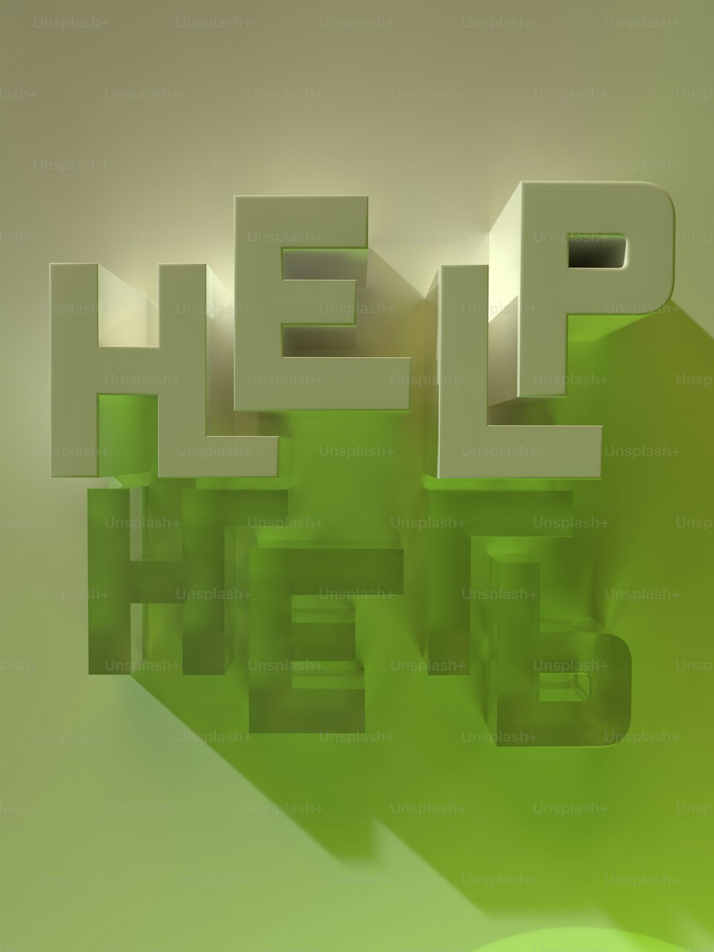 緑と白の背景に「助ける��」という言葉