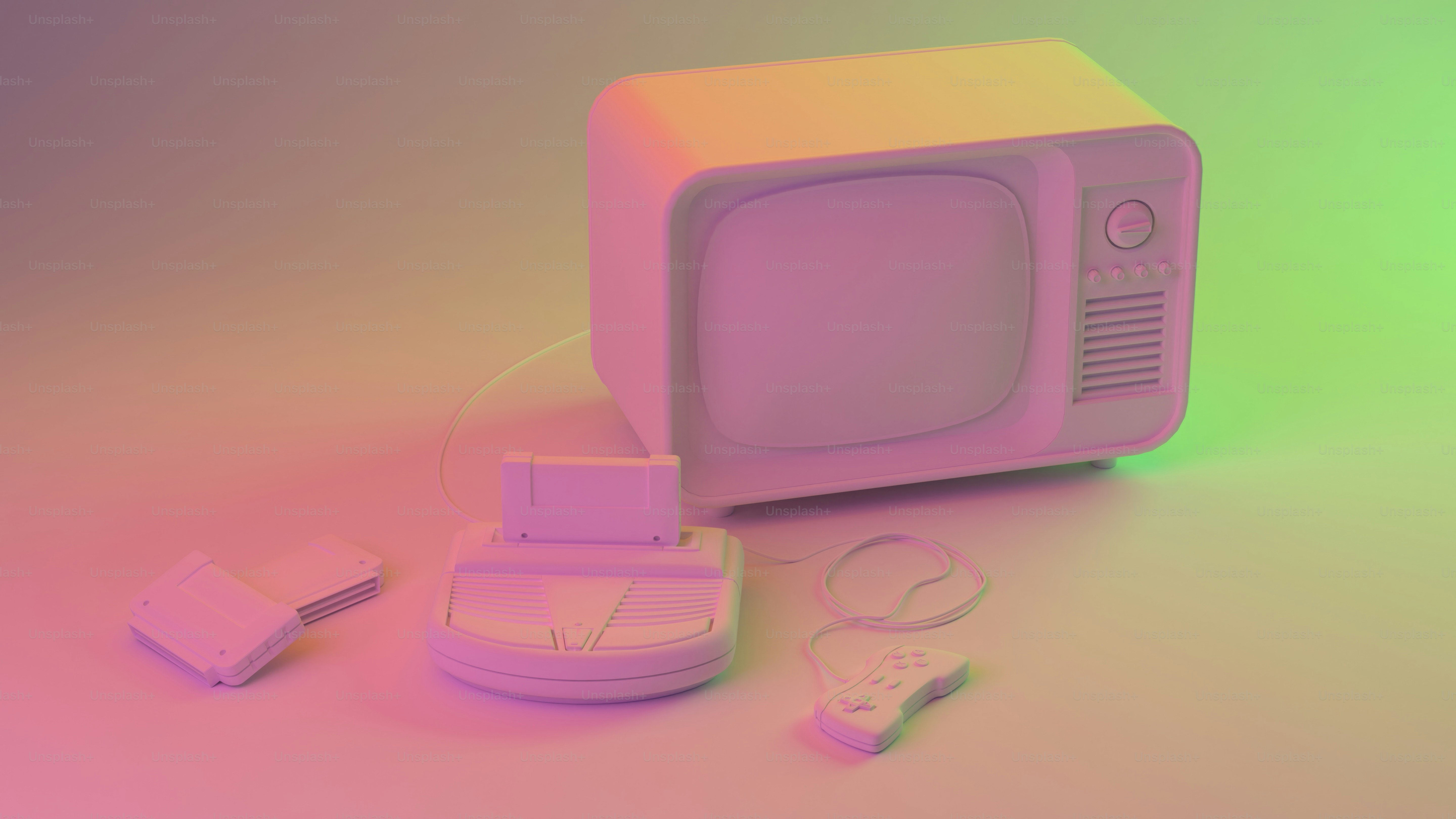 a small tv sitting on top of a table