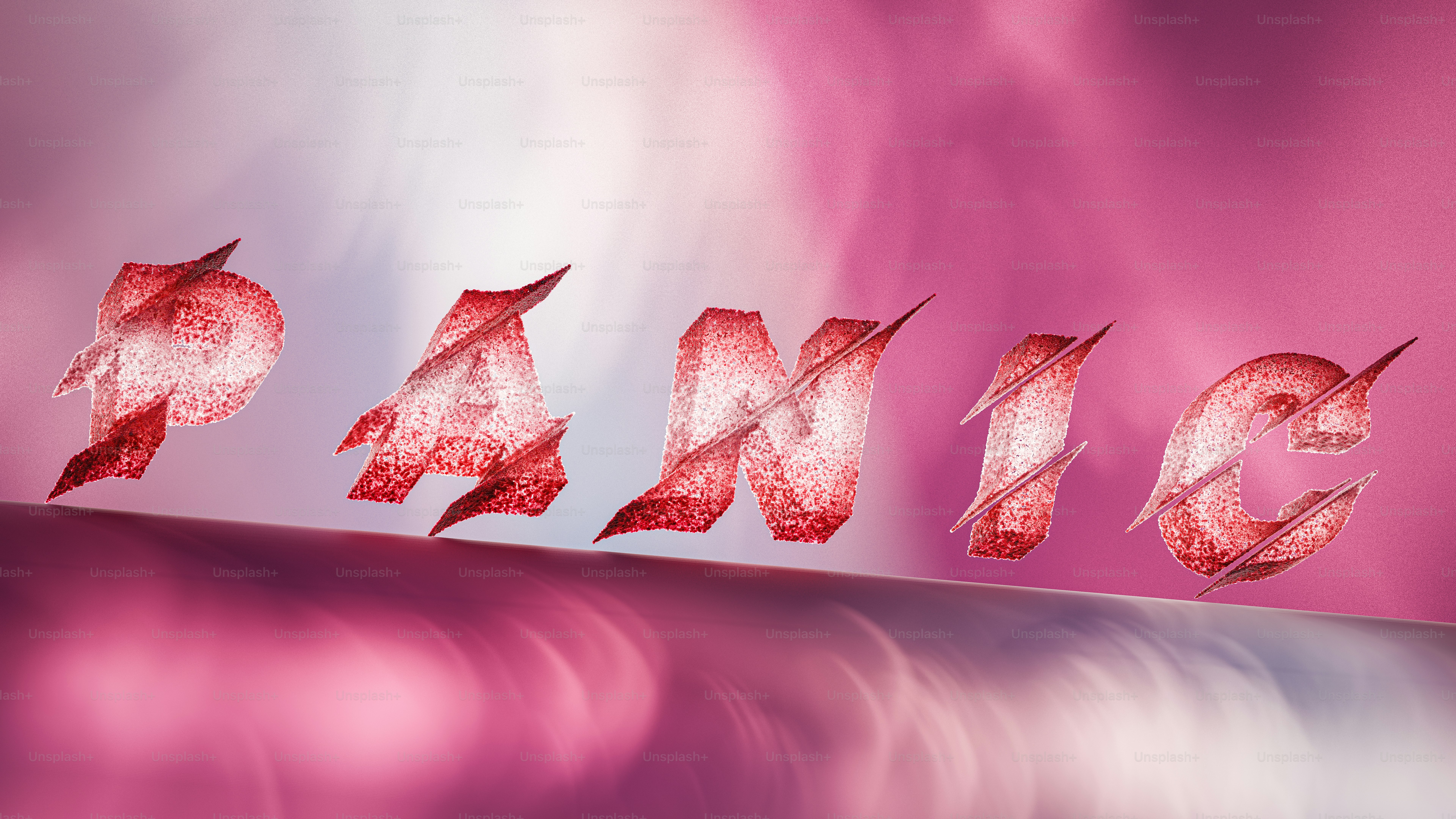 3D typography design for the word \