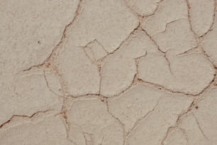 um close up de uma superfície de concreto rachada