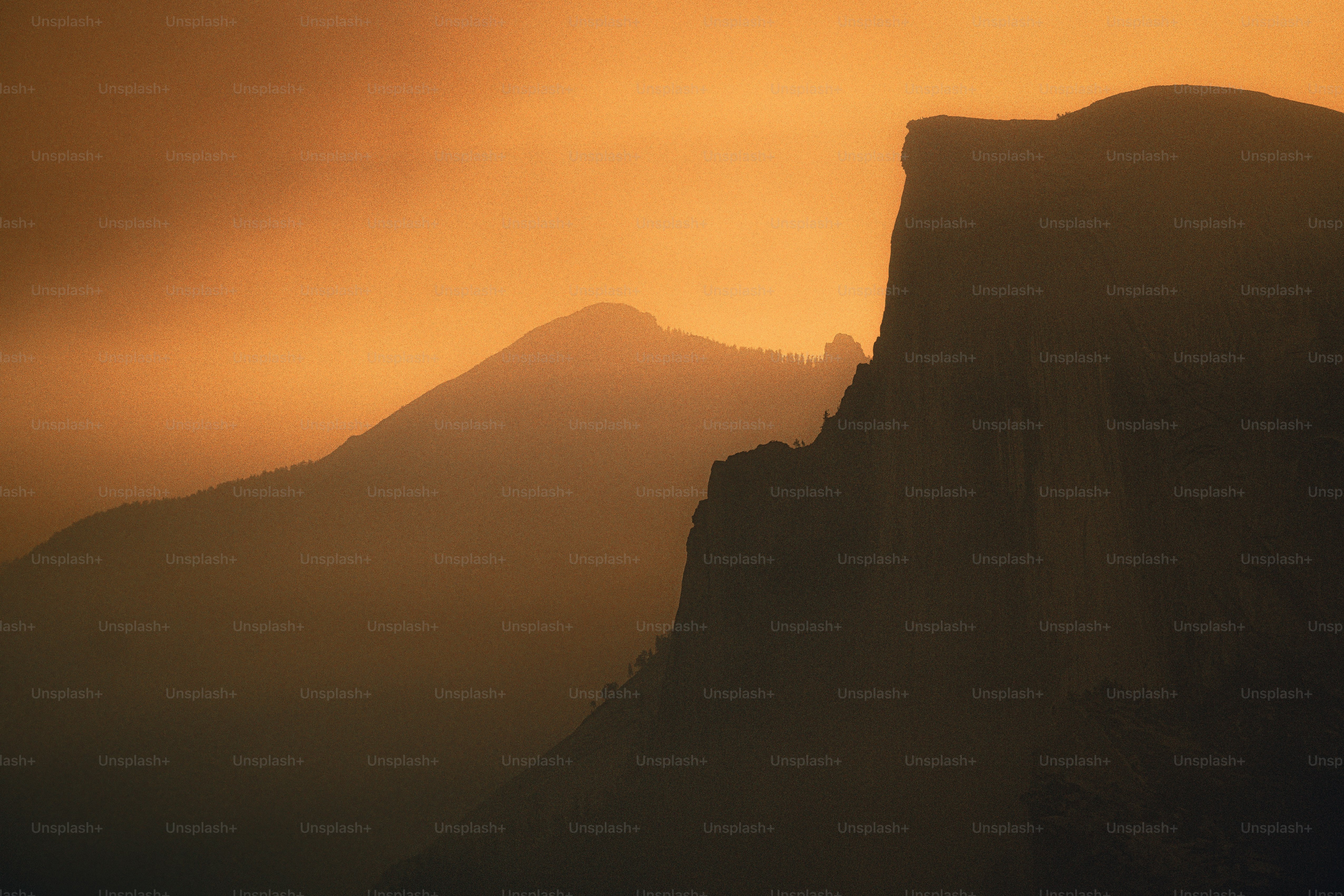 une montagne avec un oiseau qui la survole