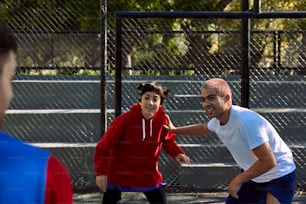 a couple of people that are playing a game of tennis