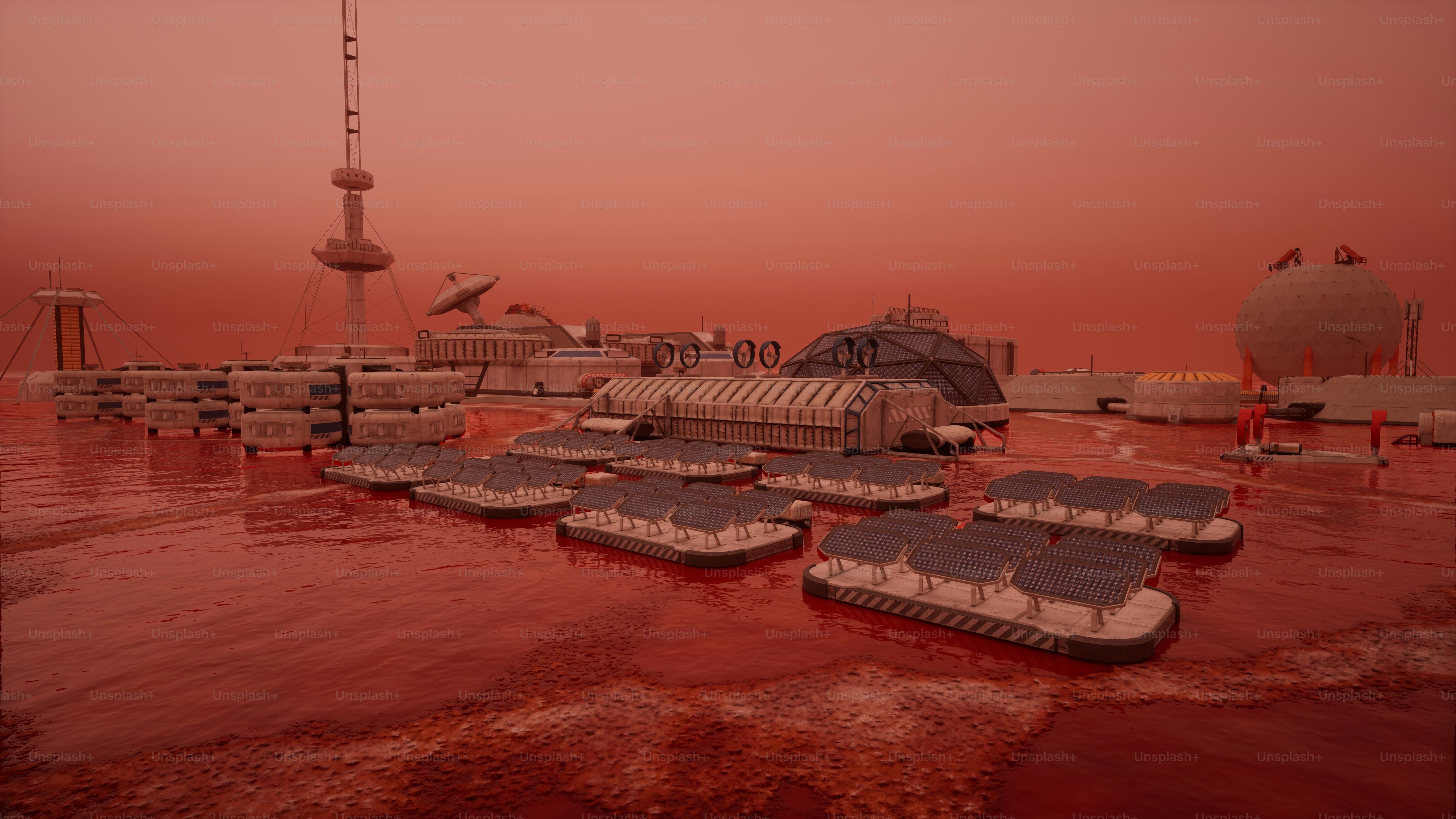 a computer generated image of a futuristic city