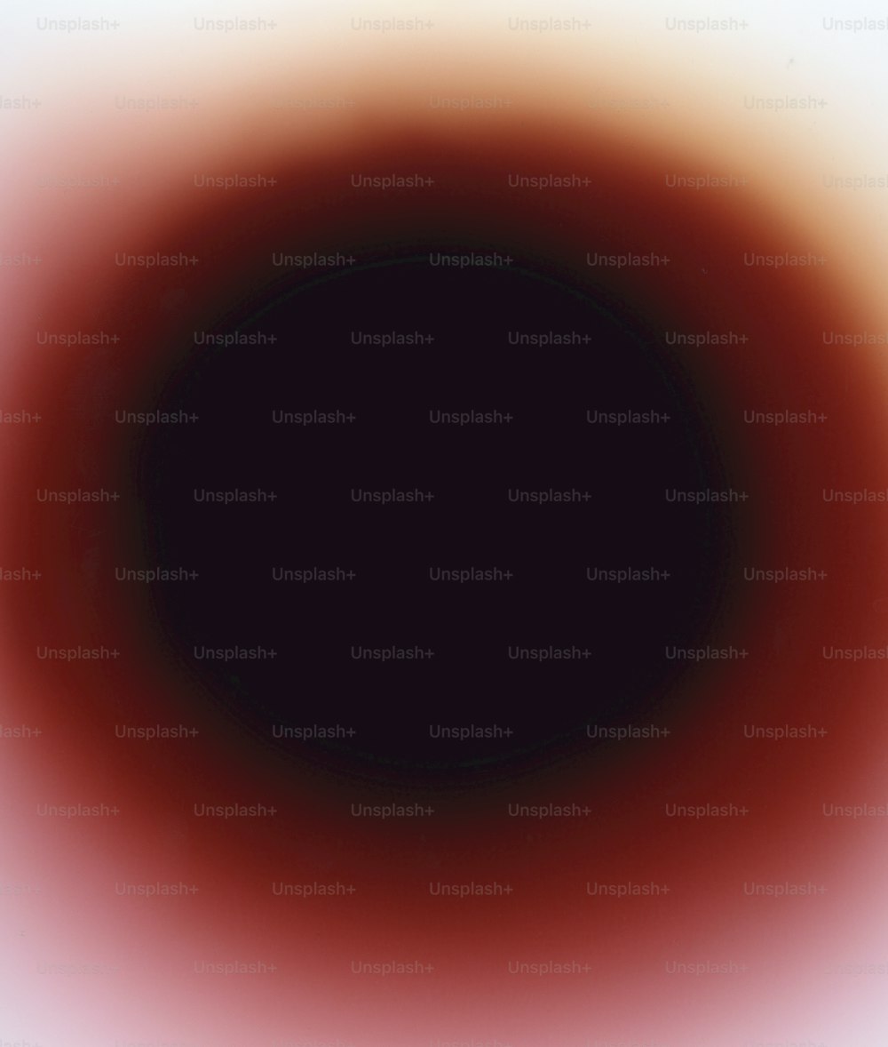 Un círculo rojo y negro con un fondo blanco