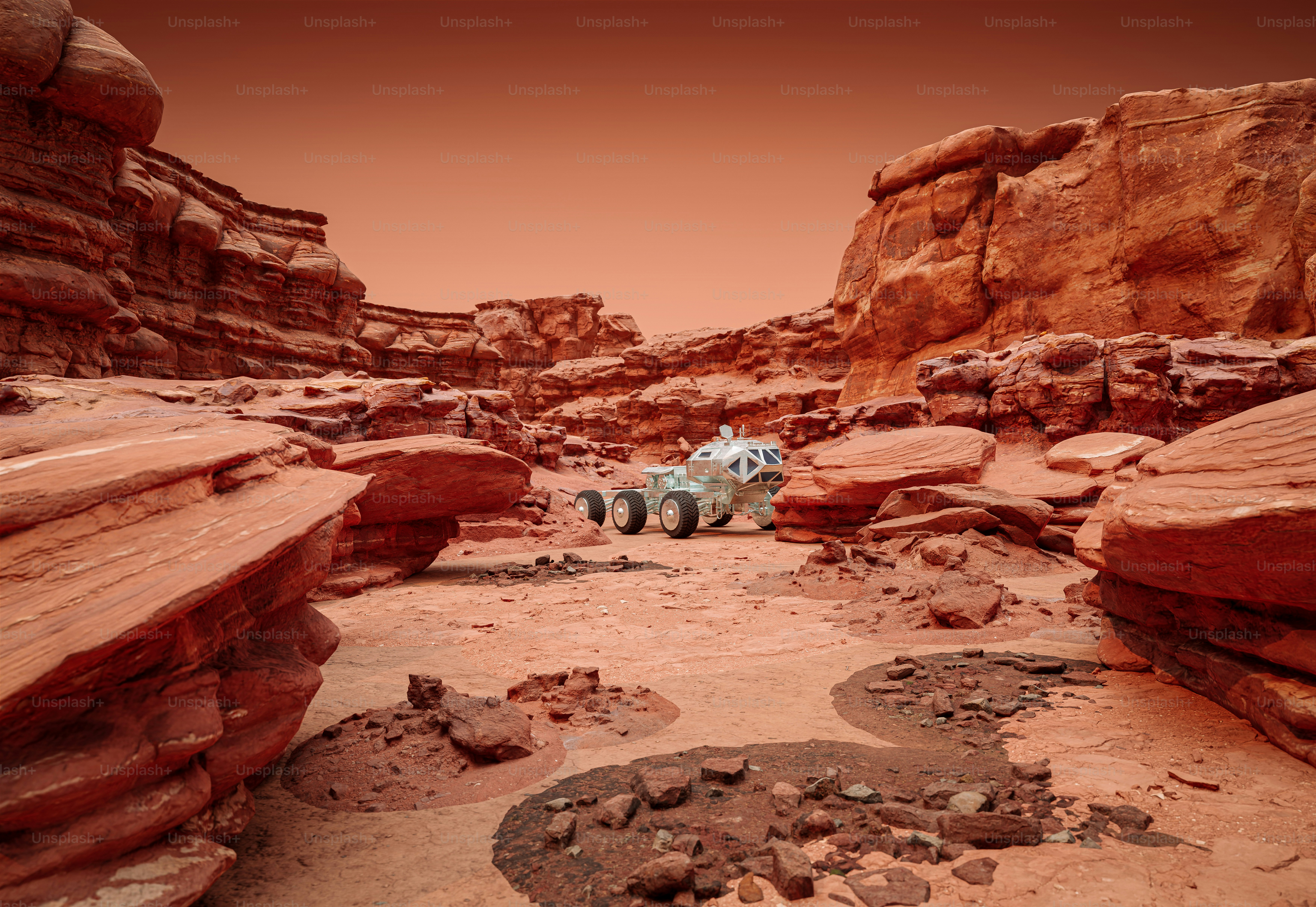 Mars Exploration Vehicle - 3D Render