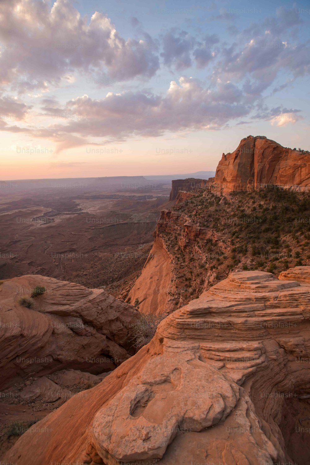 a view of a rocky outcropping in the desert