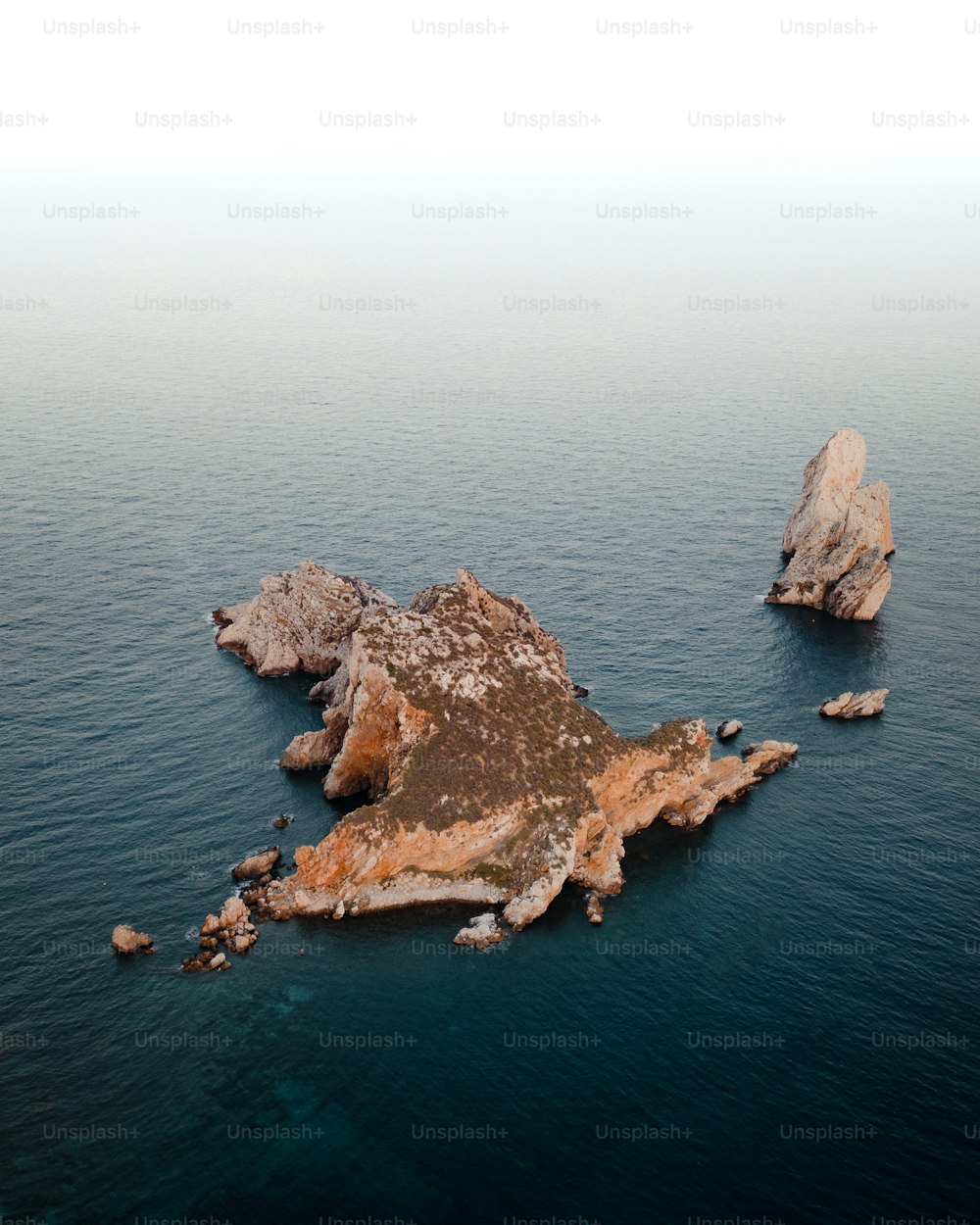 an island in the middle of the ocean