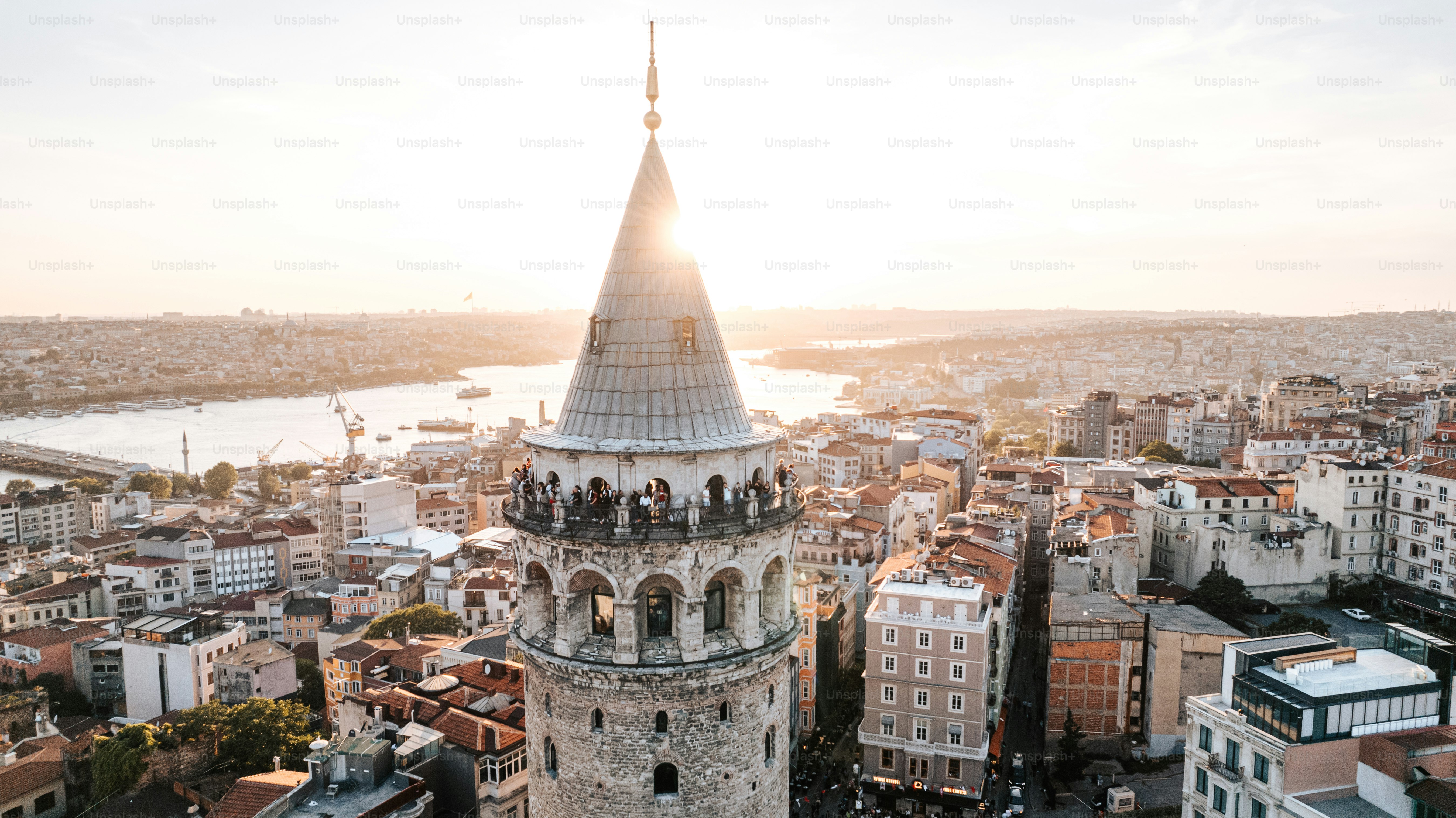 a view of a city from a high point of view