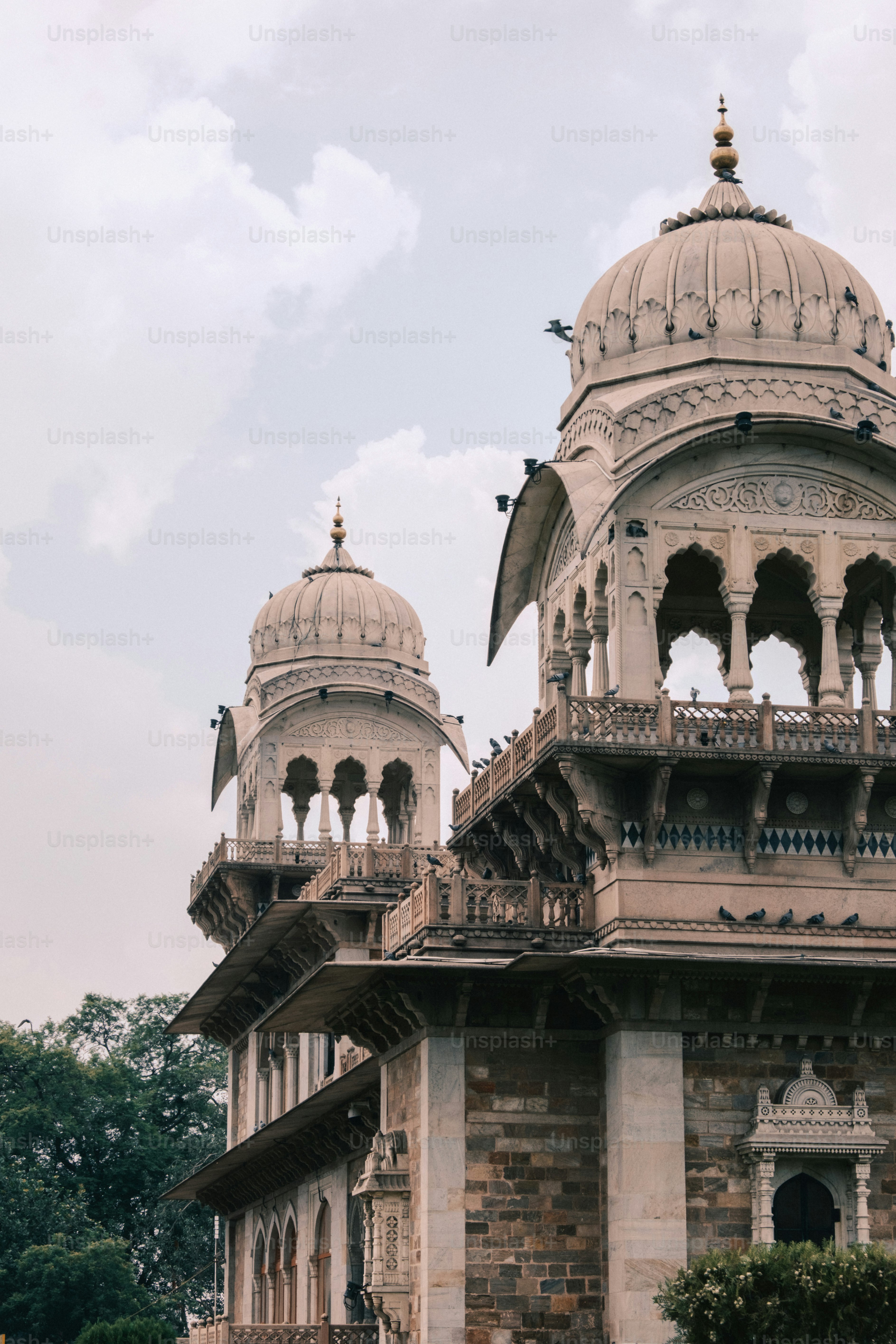 a large building with a clock on the top of it