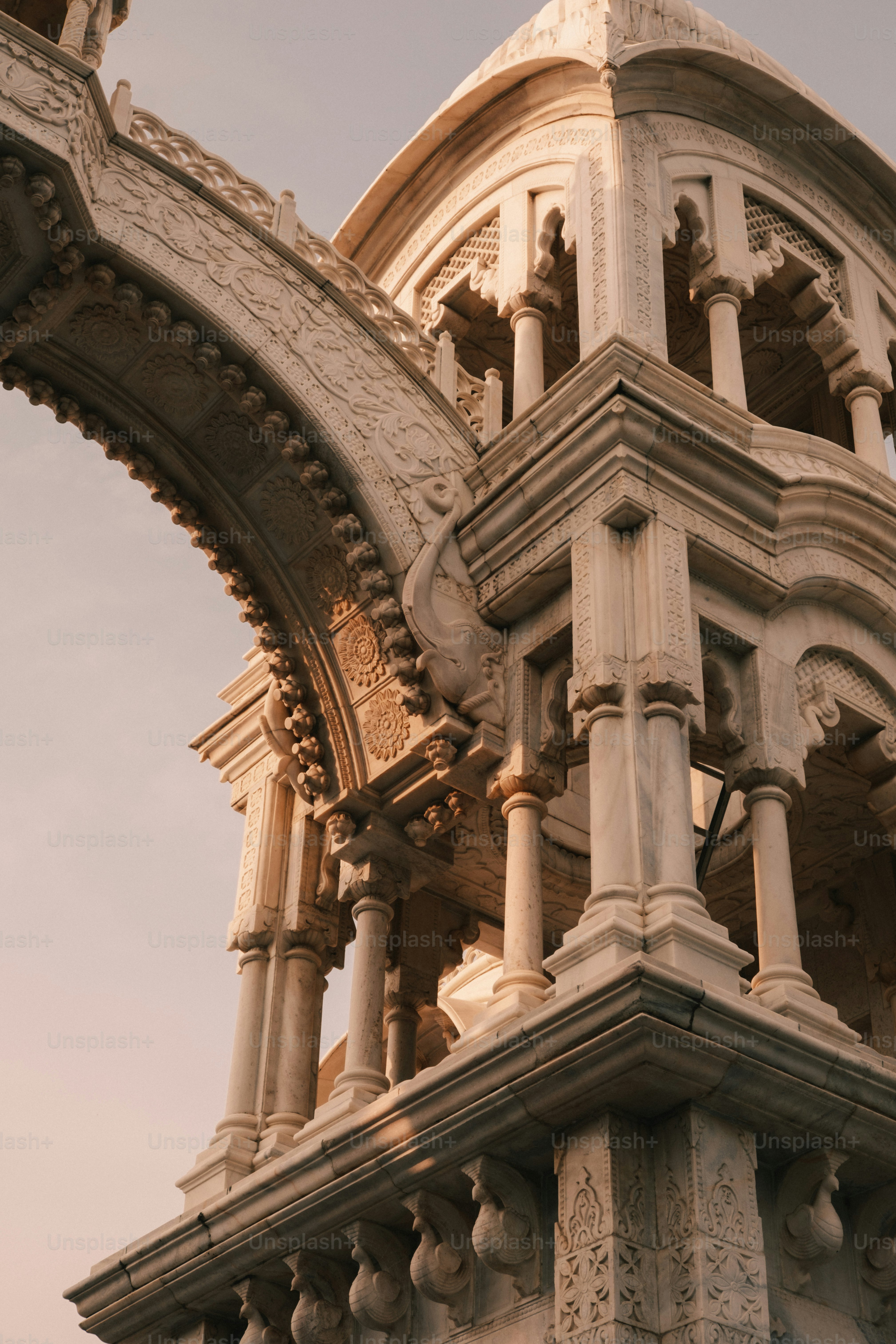 a tall building with a clock on it's side