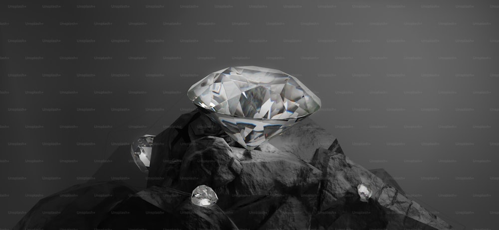 Un diamant assis au sommet d’une montagne