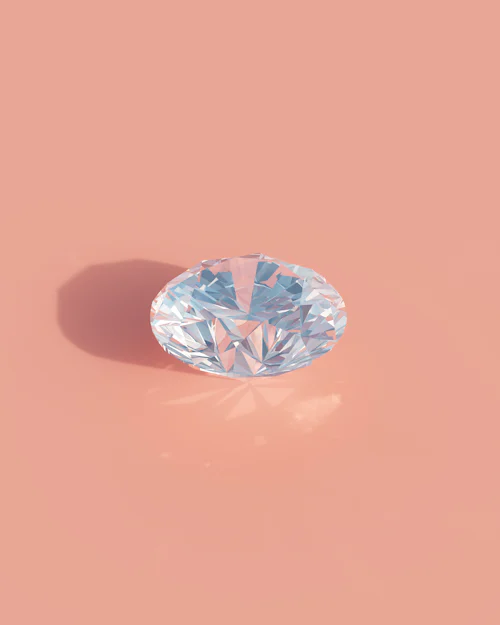 2-carat round diamond close-up