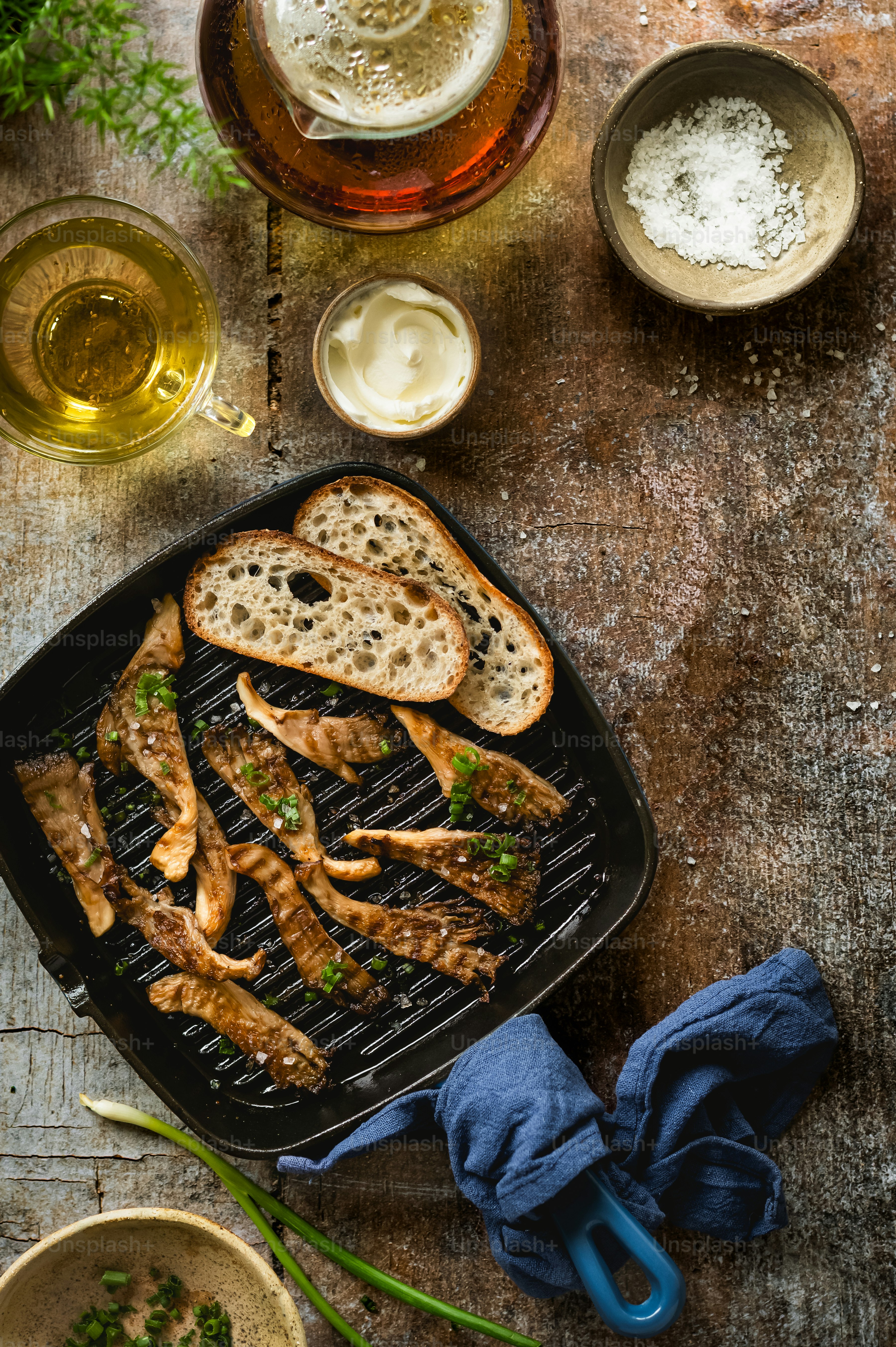 a grill that has some food on it