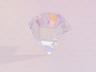 a close up of a diamond on a white background