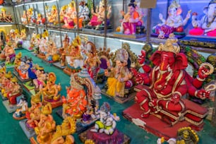 a room filled with lots of different types of figurines