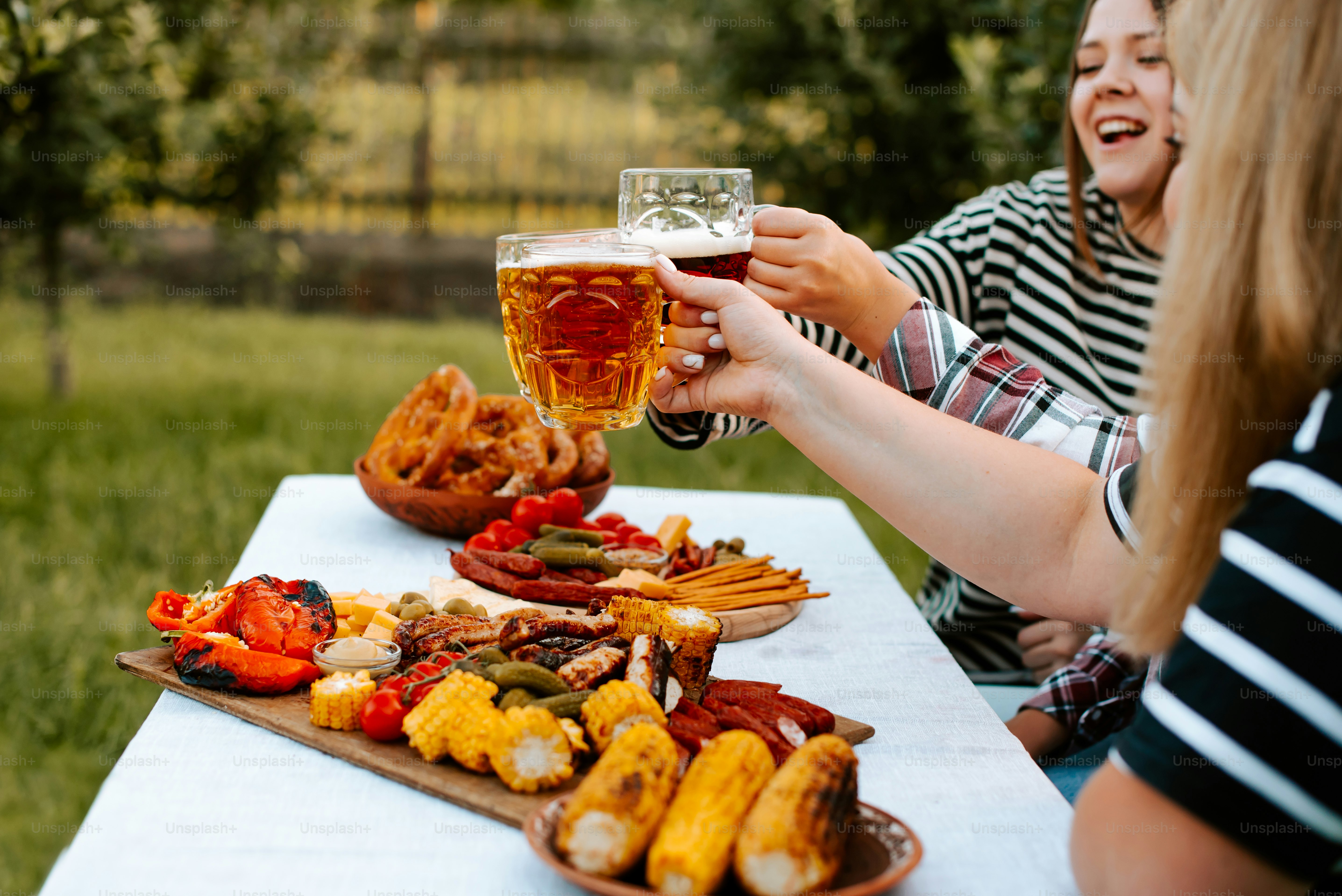 a couple of people that are sitting at a table