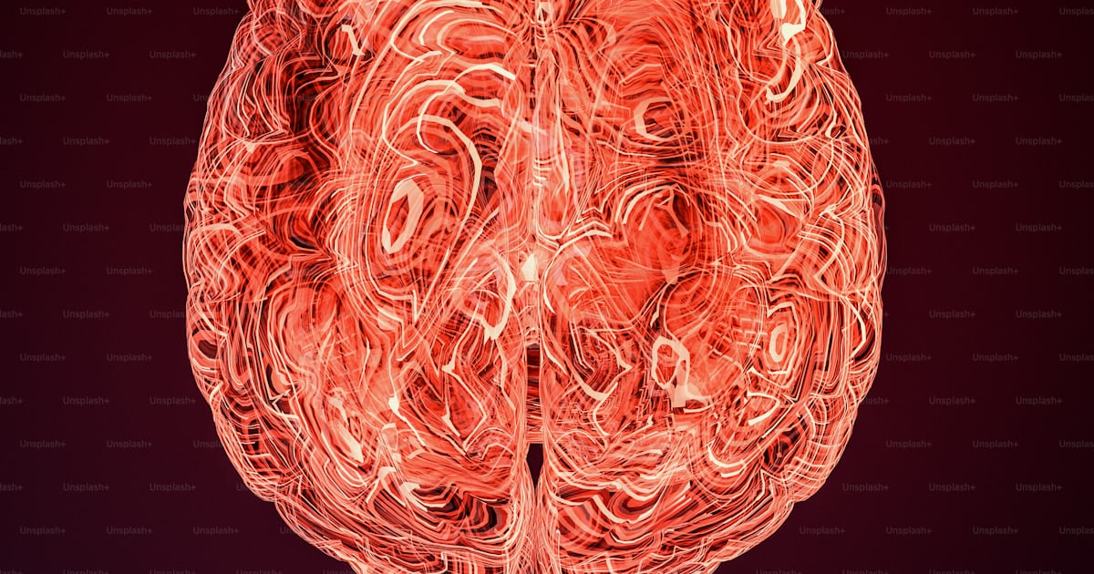 A computer generated image of a human brain photo – Mental health Image ...