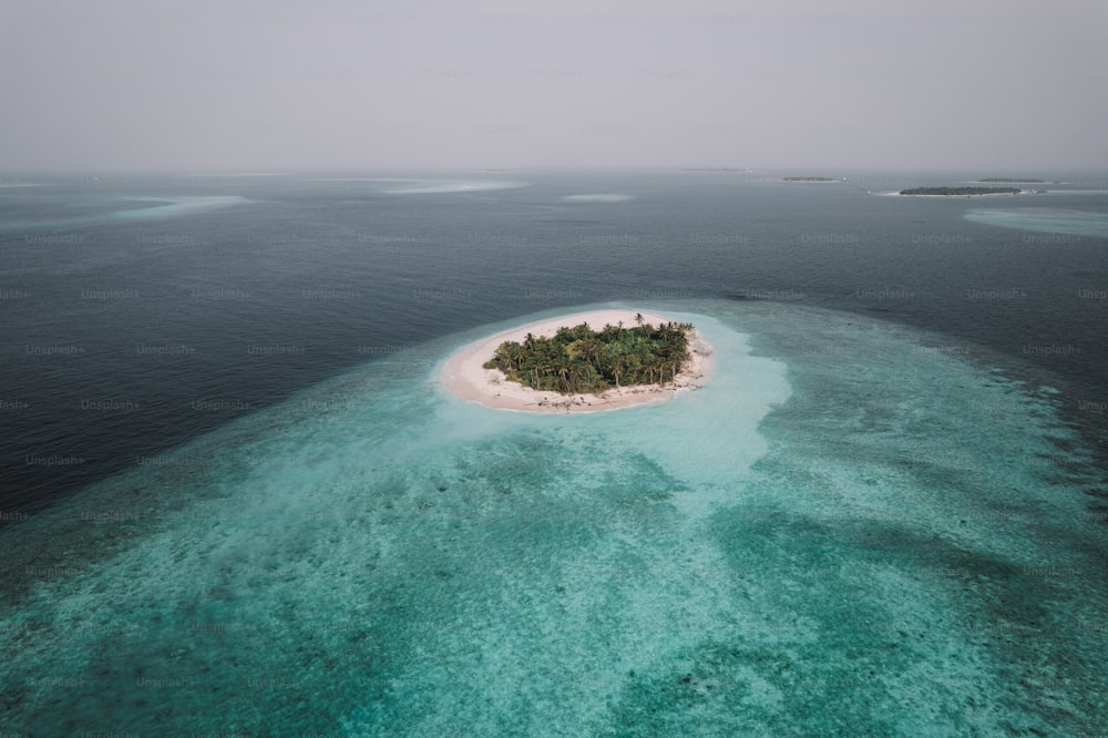 an island in the middle of the ocean