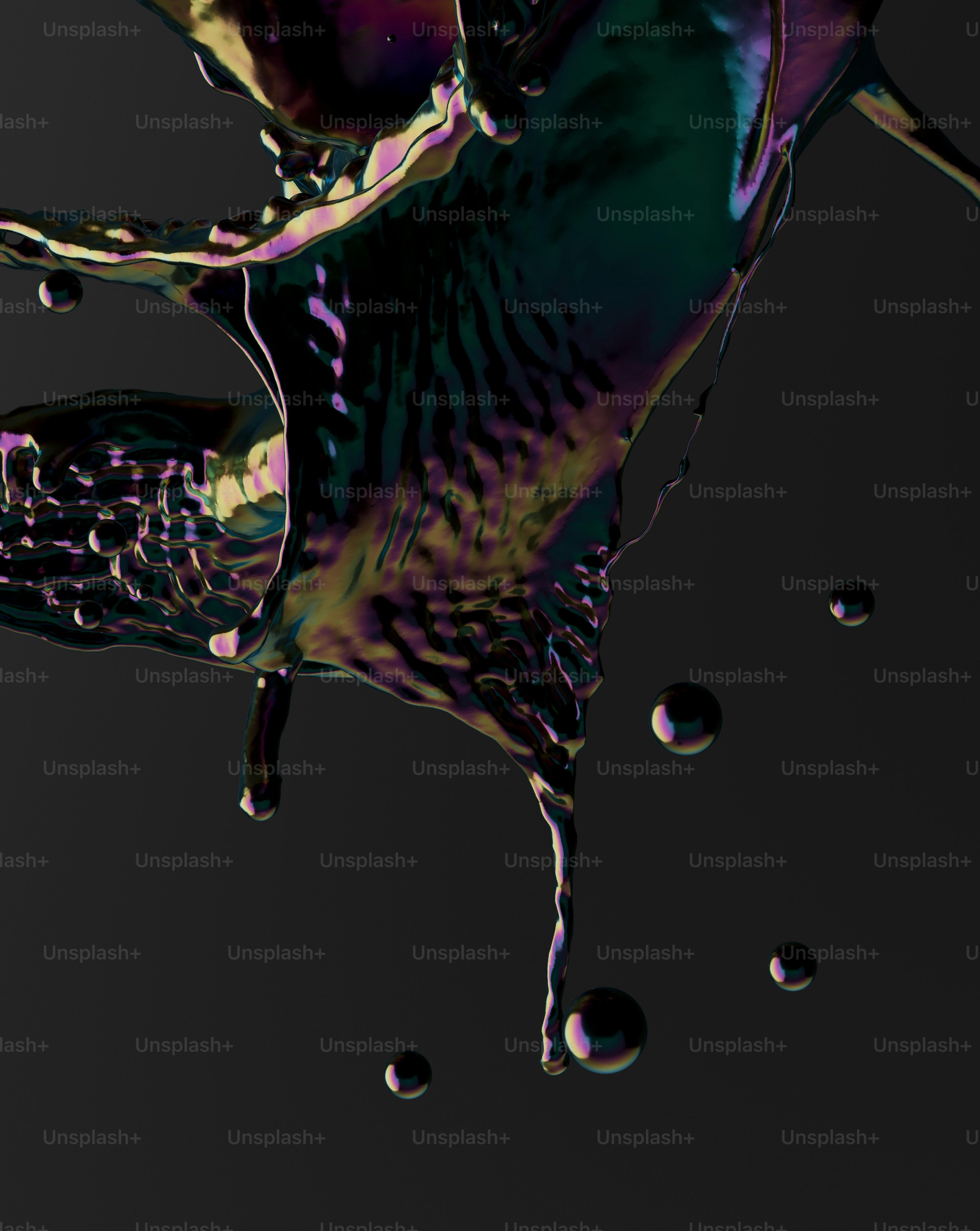 a close up of water droplets on a black background