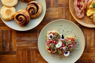 a heart shaped plate of food on a table